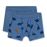 Sanetta Jungen Shorts, 4er Pack - Kids, Unterhosen, Baumwoll-Stretch, Dino