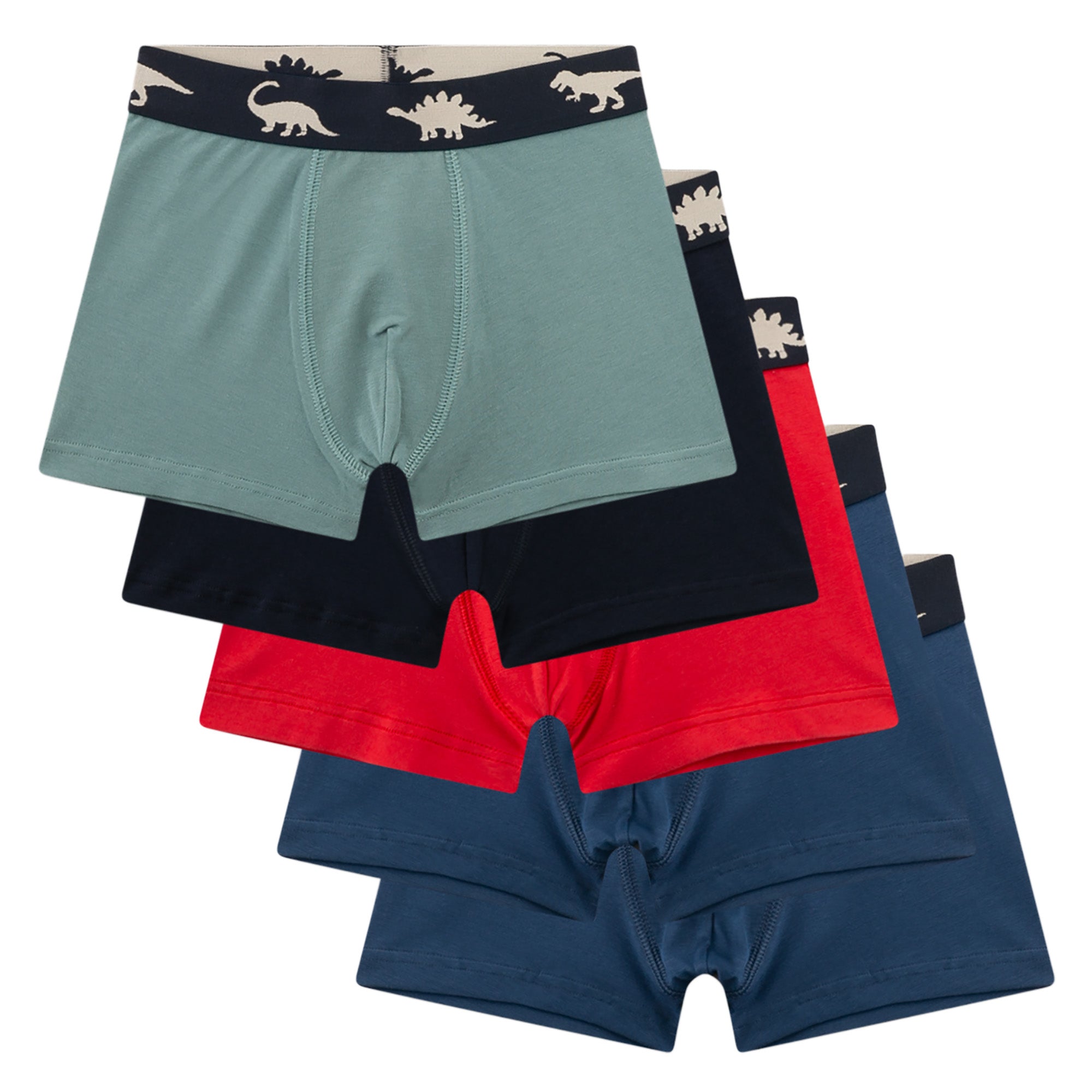 Sanetta Boys Shorts, pack of 5 – kids, dinosaurs, single jersey, cotton blend