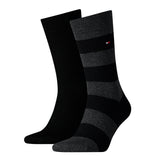 TOMMY HILFIGER Men Socks - Rugby Sock, Stockings, Stripes, uni/striped, Economy Pack