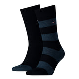 TOMMY HILFIGER Men Socks - Rugby Sock, Stockings, Stripes, uni/striped, Economy Pack
