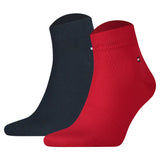 TOMMY HILFIGER Herren Quarter Socken, 2er Pack - Sneaker, Unifarben, 39-49