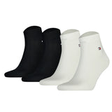 TOMMY HILFIGER Herren Quarter Socken, 4er Pack - Sneaker, Unifarben, 39-49