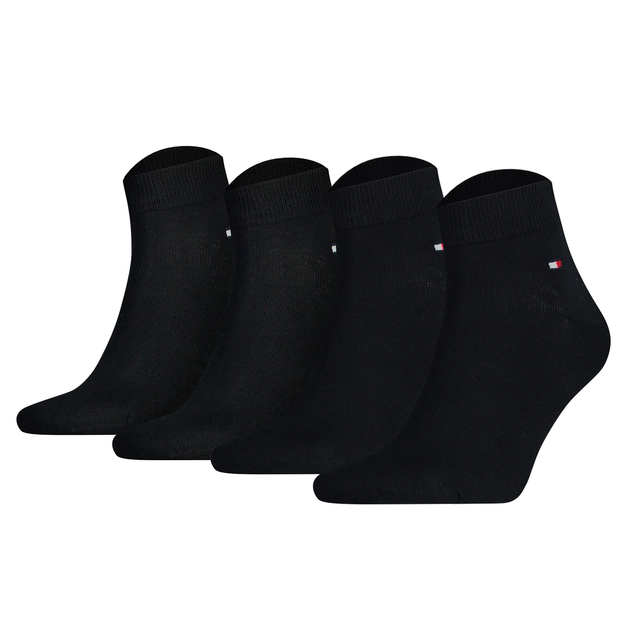 TOMMY HILFIGER Herren Quarter Socken, 4er Pack - Sneaker, Unifarben, 39-49
