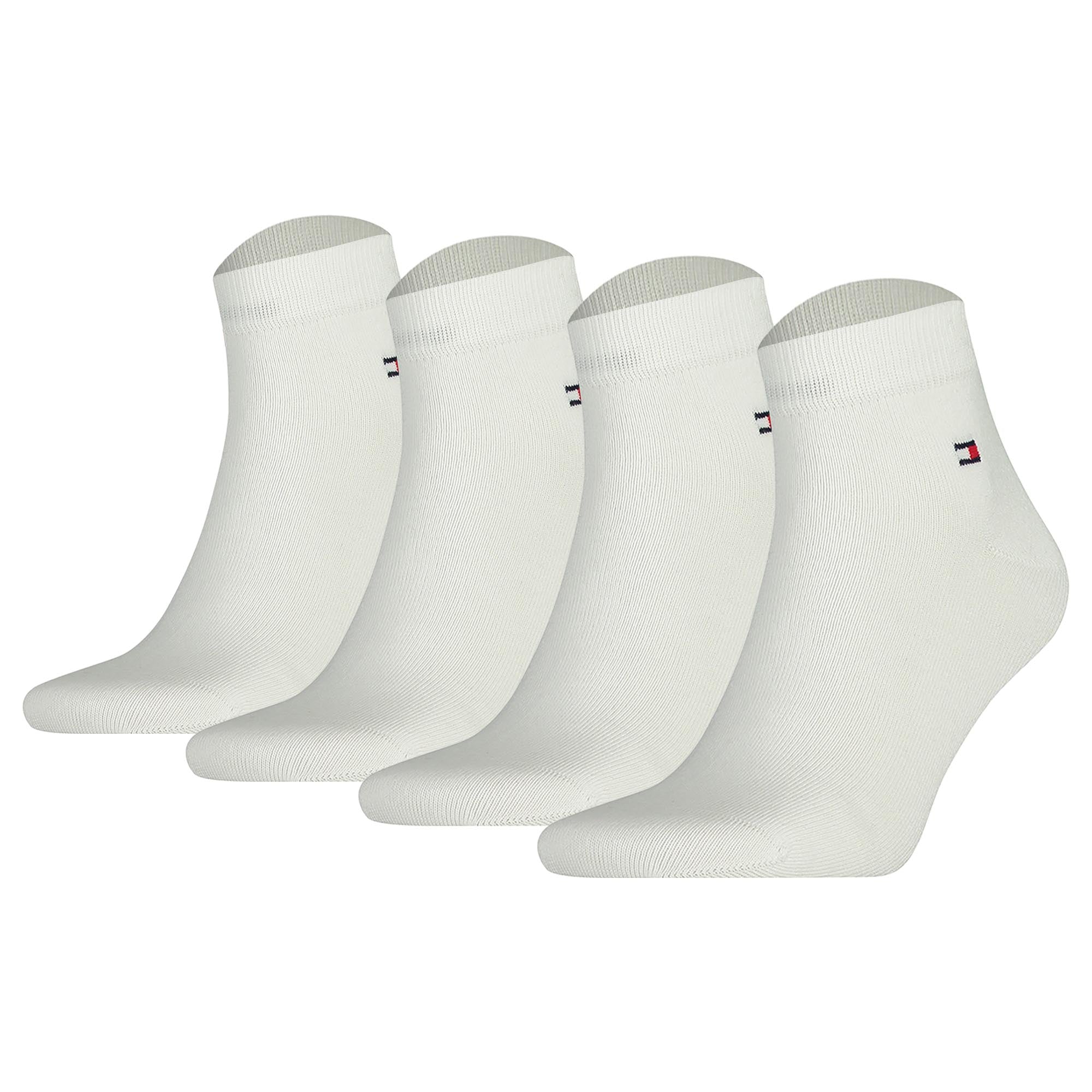 TOMMY HILFIGER Herren Quarter Socken, 4er Pack - Sneaker, Unifarben, 39-49