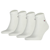 TOMMY HILFIGER Herren Quarter Socken, 4er Pack - Sneaker, Unifarben, 39-49