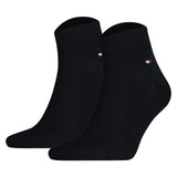 TOMMY HILFIGER Herren Quarter Socken, 2er Pack - Sneaker, Unifarben, 39-49
