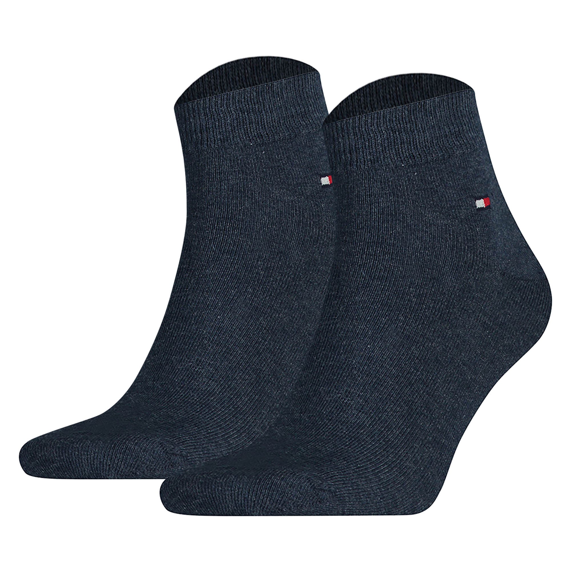 TOMMY HILFIGER Herren Quarter Socken, 2er Pack - Sneaker, Unifarben, 39-49
