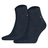 TOMMY HILFIGER Herren Quarter Socken, 2er Pack - Sneaker, Unifarben, 39-49