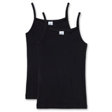 Sanetta Mädchen Unterhemd, 2er Pack - Shirt ohne Arme, Top