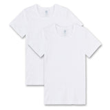 Sanetta Jungen T-Shirt, 2er Pack - Unterhemd, Basic, Organic Cotton