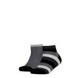 TOMMY HILFIGER Kinder Quarter-Socken, 2er Pack - Basic Stripe, Streifen, 23-42