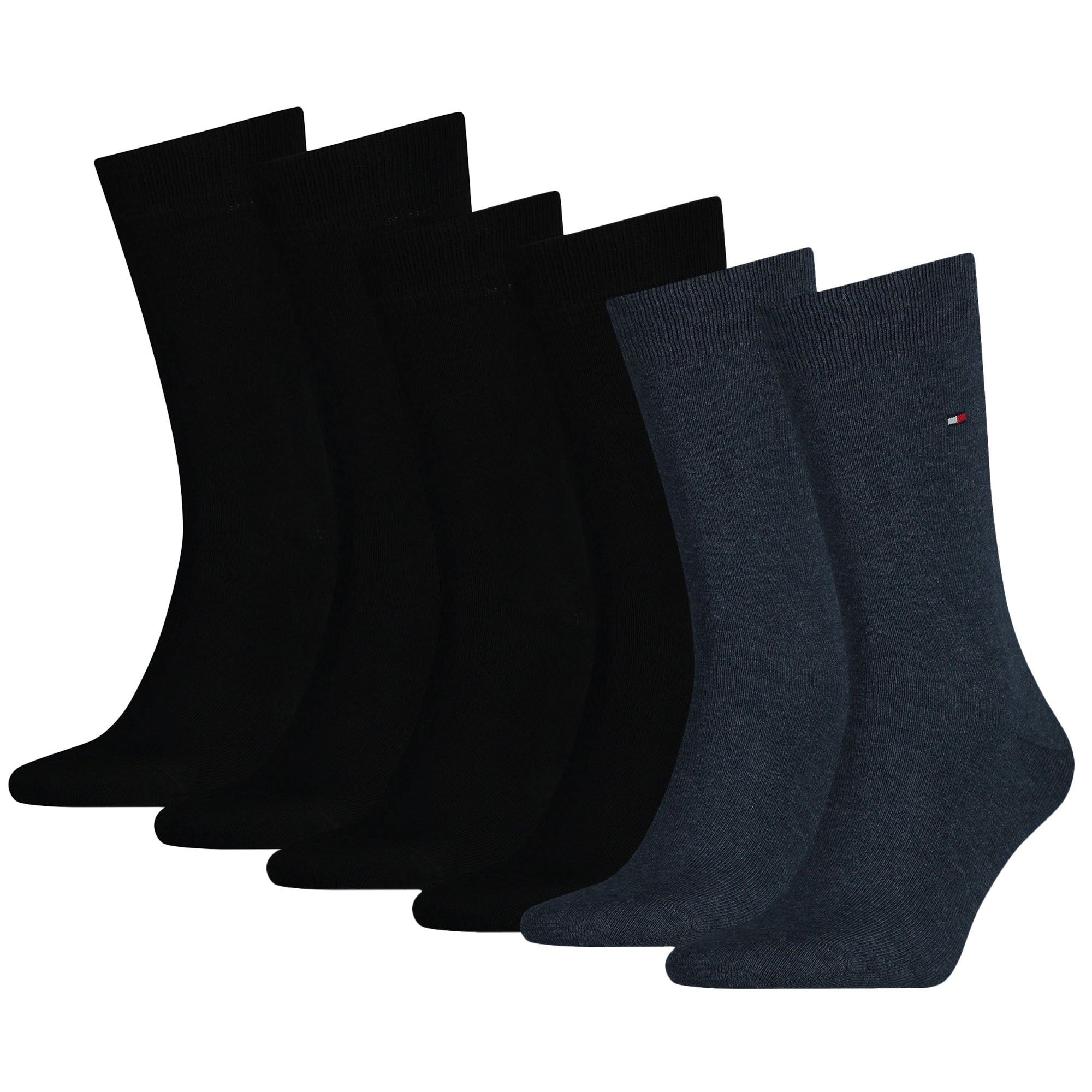 TOMMY HILFIGER Herren Socken, 6er Pack - Classic, Strümpfe, einfarbig