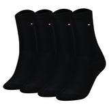 TOMMY HILFIGER Damen Socken, 4er Pack - Classic, Strümpfe, einfarbig