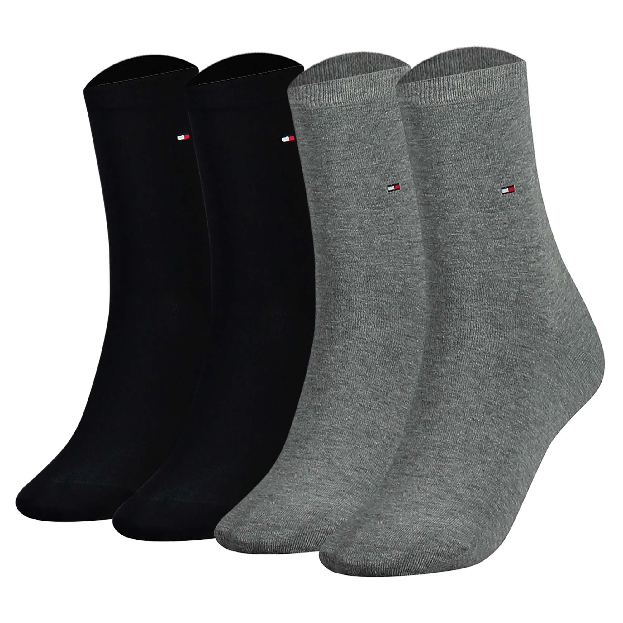 TOMMY HILFIGER Damen Socken, 4er Pack - Classic, Strümpfe, einfarbig