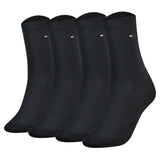 TOMMY HILFIGER Damen Socken, 4er Pack - Classic, Strümpfe, einfarbig