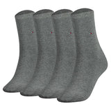 TOMMY HILFIGER Damen Socken, 4er Pack - Classic, Strümpfe, einfarbig
