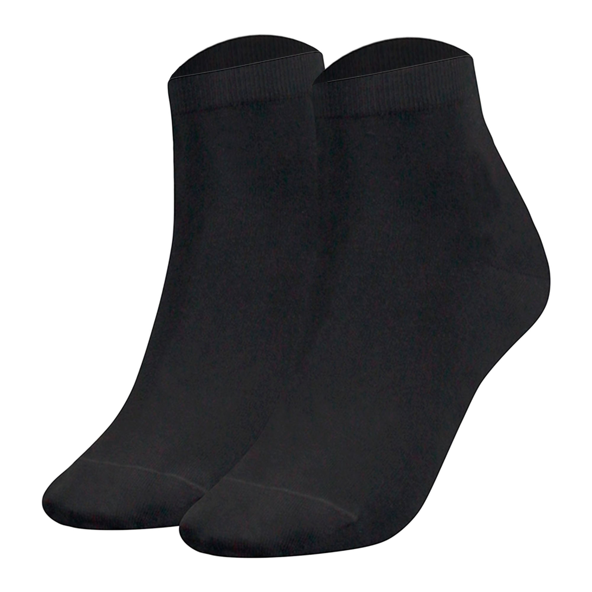 TOMMY HILFIGER Damen Quarter Socken, 2er Pack - TH, Baumwolle, 35-42, einfarbig
