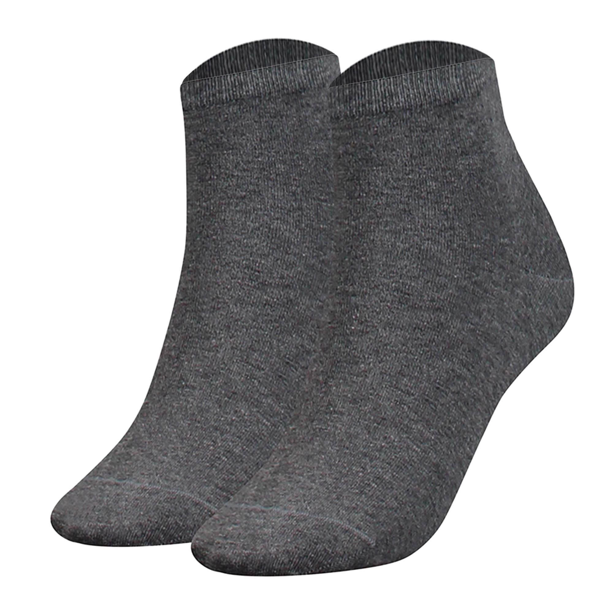 TOMMY HILFIGER Women's Quarter Socks, 2-pack - TH, cotton, 35-42, plain