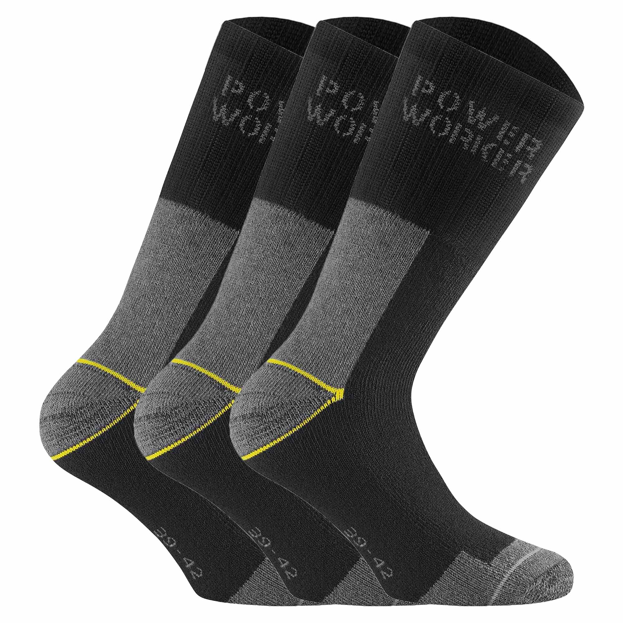 Rohner Basic Unisex Arbeitssocken, 3er Pack - Power Worker, Polsterung