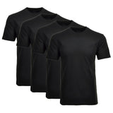 RAGMAN Herren T-Shirt 4er Pack - 1/2 Arm, Unterhemd, Rundhals