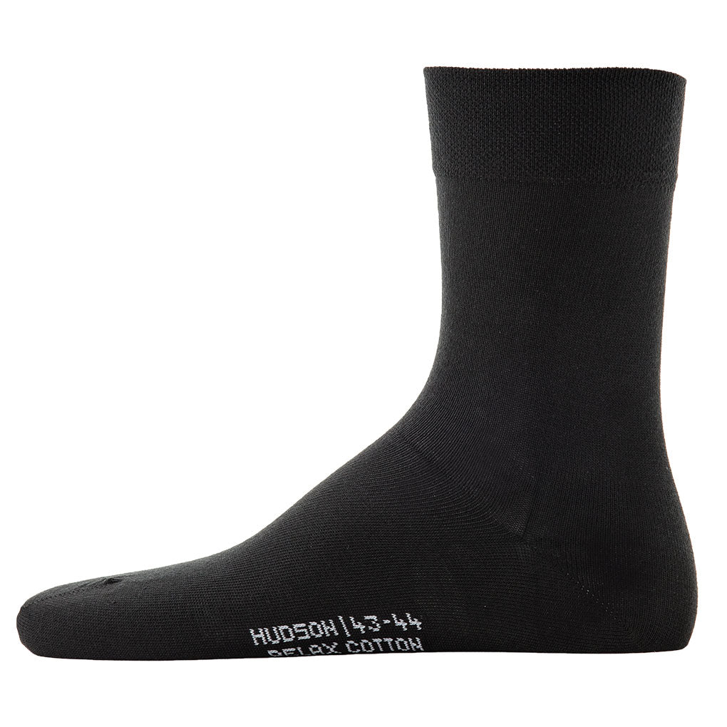 Hudson Herren Socken im Pack - Relax Cotton Strumpf, ohne Gummifäden, Einfarbig