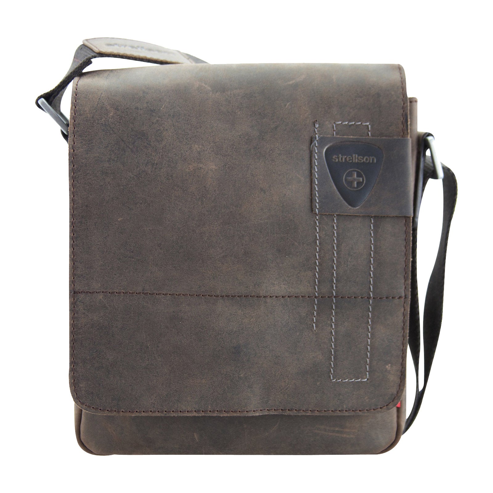 Strellson Herren Umhängetasche, echtes Leder - Richmond ShoulderBag XSVF, 23x20x6cm (HxBxT)
