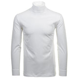 RAGMAN Men's Turtleneck Sweater - Long Sleeve Basic Turtleneck Regular Fit, Single Jersey, Solid Color