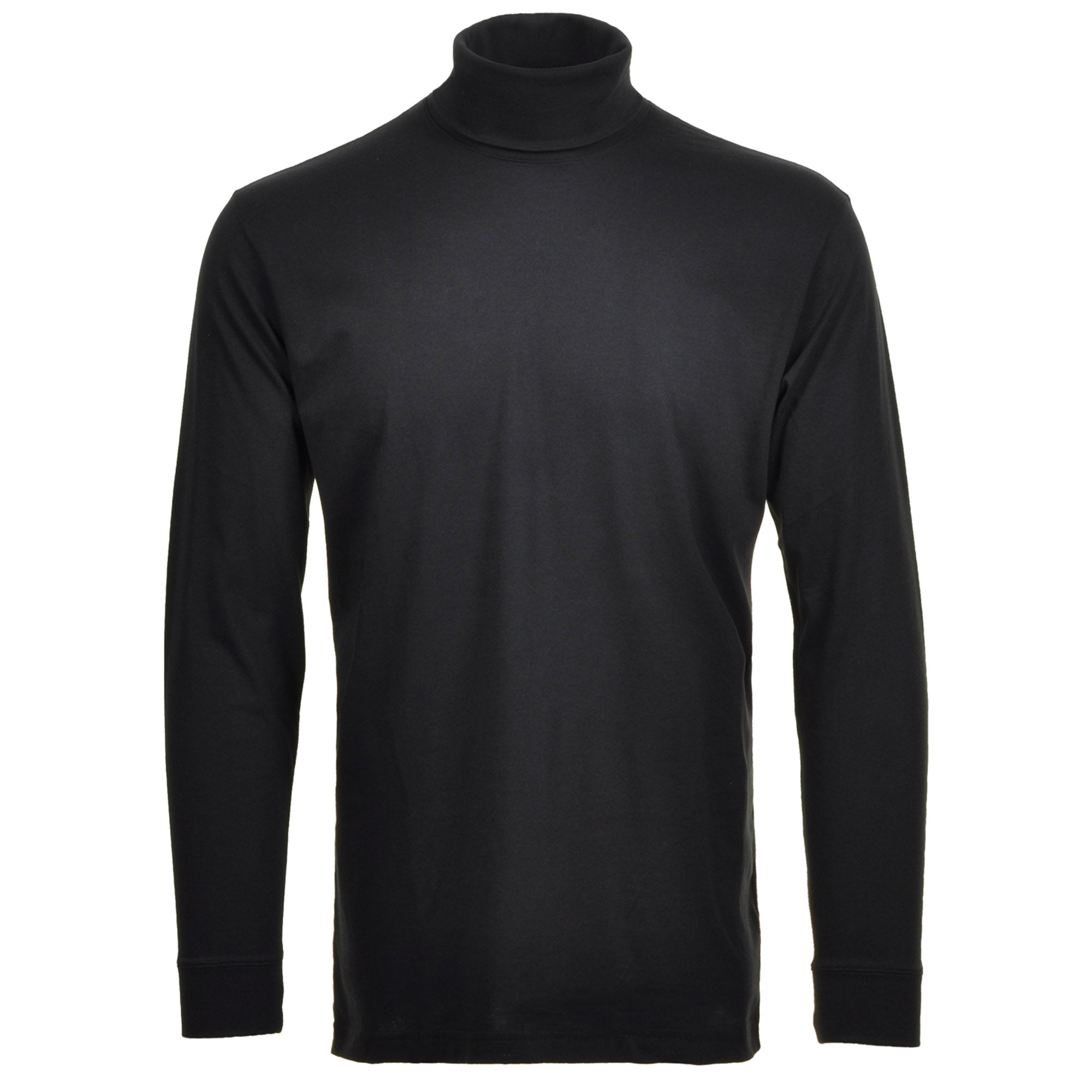 RAGMAN Men's Turtleneck Sweater - Long Sleeve Basic Turtleneck Regular Fit, Single Jersey, Solid Color
