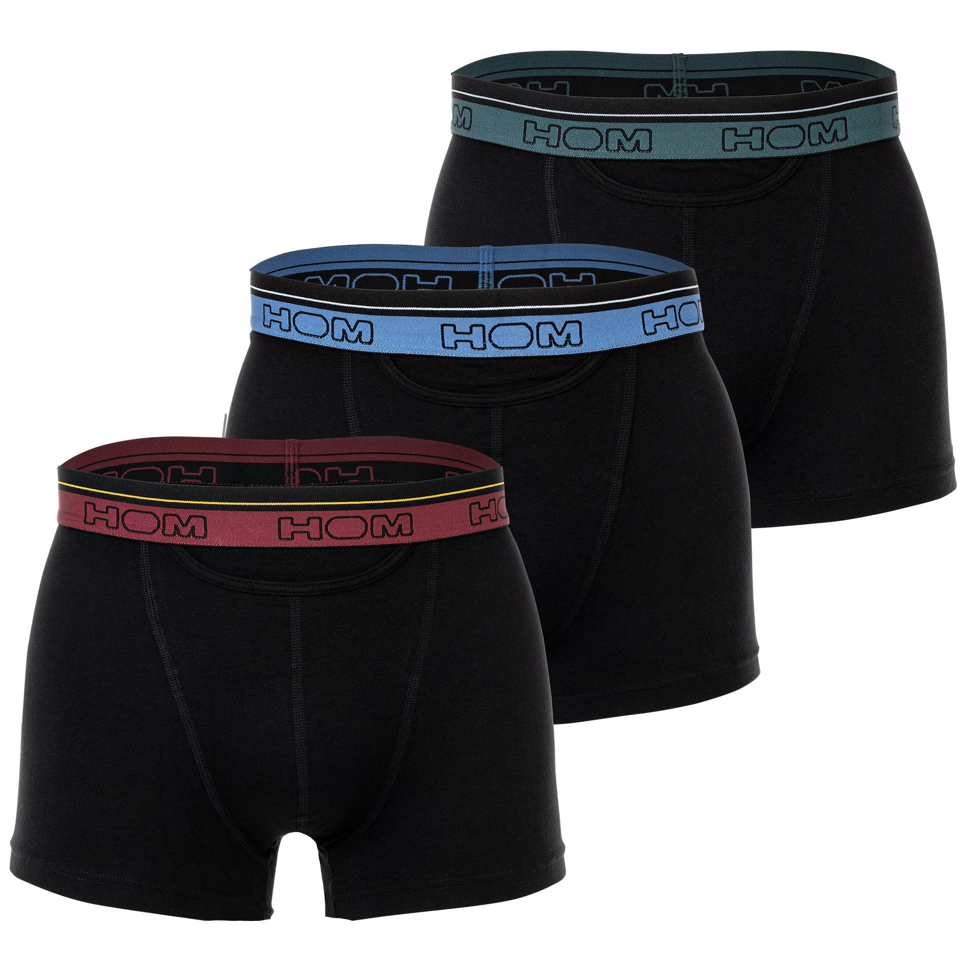 HOM Men's boxer shorts, 3-pack - Boxer Briefs HO1 3P Tiago #2, cotton blend