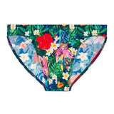 HOM Herren Badeslip - Peacock, Swim Micro Briefs, Stretch, gemustert