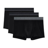 HOM Herren Boxershorts, 3er Pack - LEONARD #2, Boxer Briefs, Unterwäsche, Baumwollmischung, einfarbig