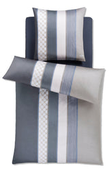 JOOP! Bettwäsche 2 teilig - Cornflower Stripes, Comfort-Satin, Baumwolle, Jacquard