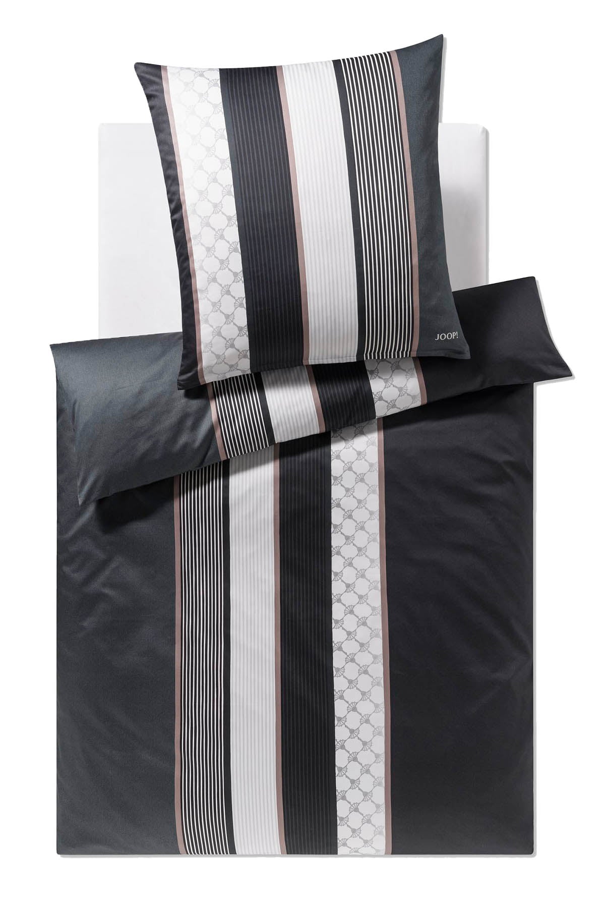 JOOP! Bettwäsche 2 teilig - Cornflower Stripes, Comfort-Satin, Baumwolle, Jacquard