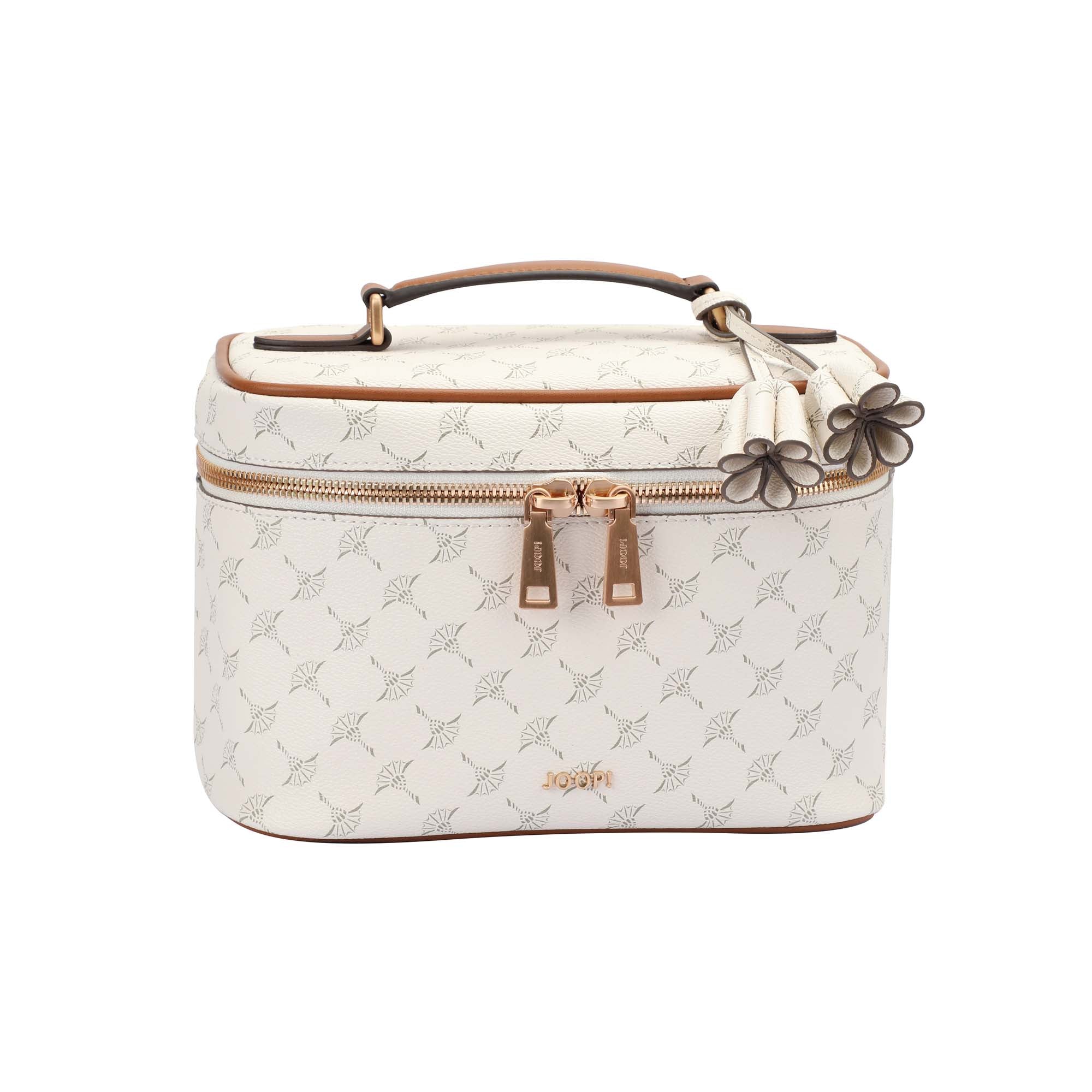 JOOP! Damen Kosmetiktasche - Cortina 1.0 Flora Washbag mhz, Cornflower, Logo, 17x24x13cm (HxBxT)