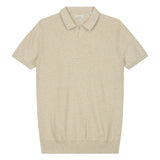 DSTREZZED Herren Strick-Polo - Mercury Short Sleeve Polo, Melange Slub, Baumwoll-Mix