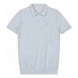 DSTREZZED Herren Strick-Polo - Mercury Short Sleeve Polo, Melange Slub, Baumwoll-Mix