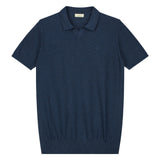 DSTREZZED Herren Strick-Polo - Mercury Short Sleeve Polo, Melange Slub, Baumwoll-Mix