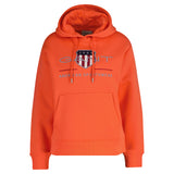 GANT Damen Hoodie - ARCHIVE SHIELD HOODIE, Sweatshirt, Kapuze, Logo, uni