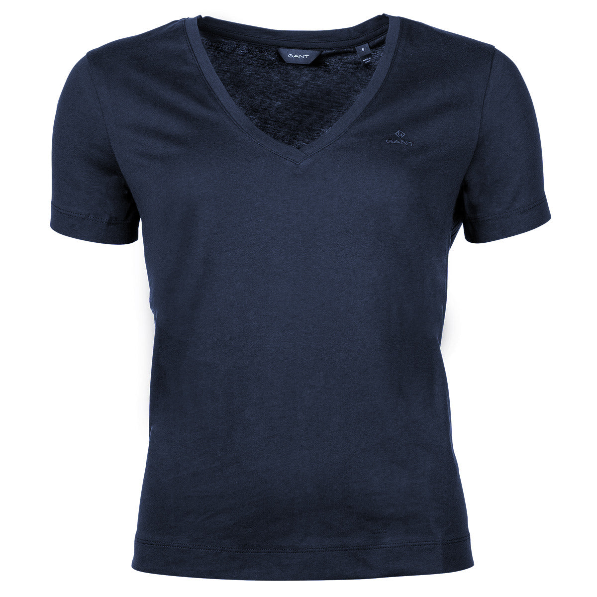 GANT Damen T-Shirt - Original V-Neck SS T-Shirt, Baumwolle, kurzarm