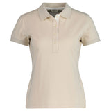 GANT Damen Poloshirt - CONTRAST COLLAR PIQUE POLO, Halbarm, Knopfleiste, Logo