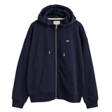 GANT Damen Sweatjacke - SHIELD ZIP HOODIE, Kapuzen-Jacke, Logo, Baumwoll-Mix