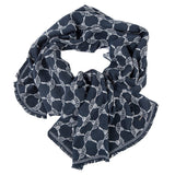 JOOP! Herren Schal - Felix, Webschal, Cornflower, Logo-Allover, One Size