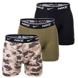 NIKE Herren Boxer Shorts, 3er Pack - Boxers, Cotton Stretch, einfarbig