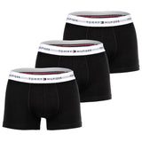 TOMMY HILFIGER Herren Boxershorts, 3er Pack - Trunks, Logo, Cotton Stretch