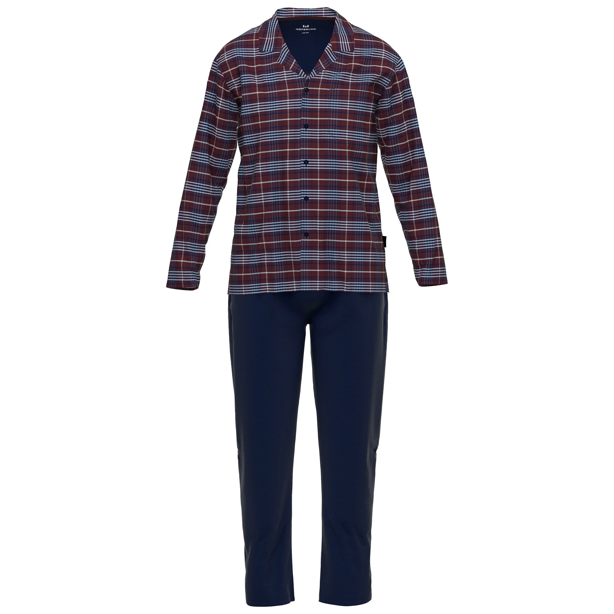 GÖTZBURG men's pyjamas - long, cotton, pattern