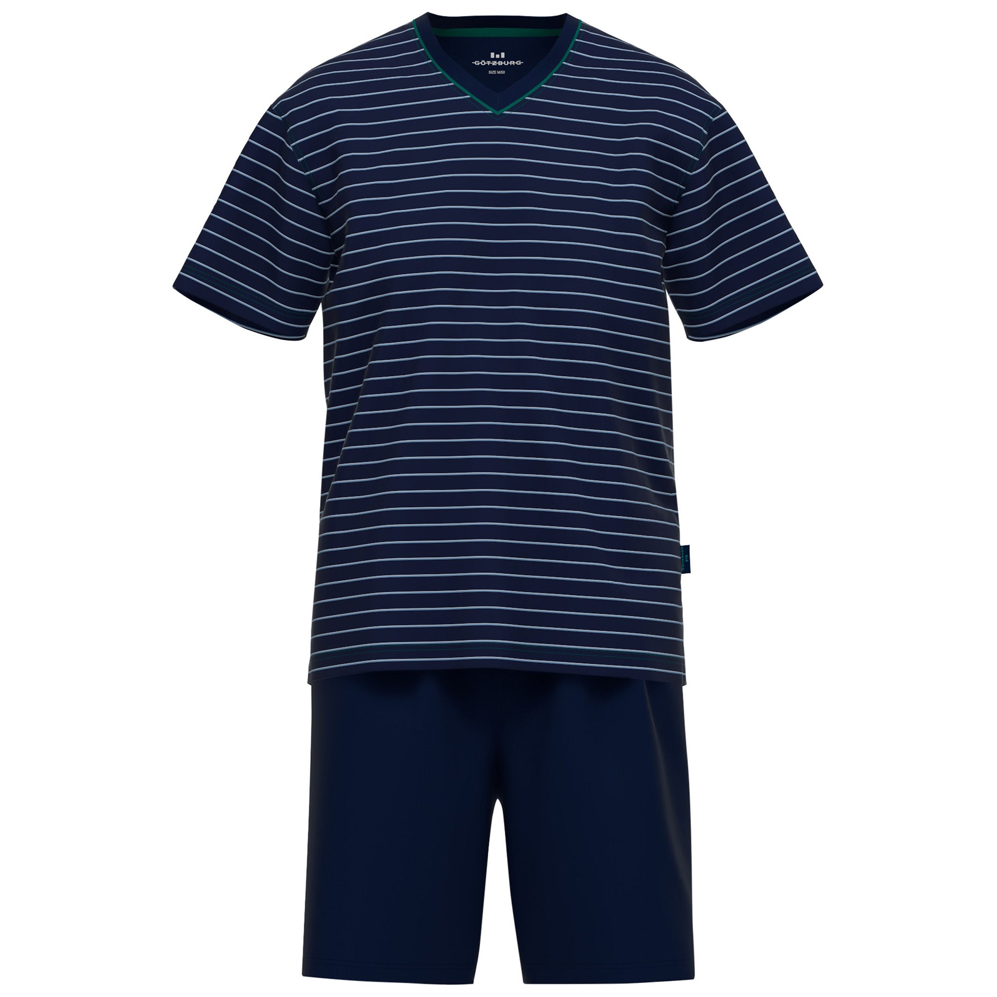 GÖTZBURG men's pyjama set - short, striped, climate-active