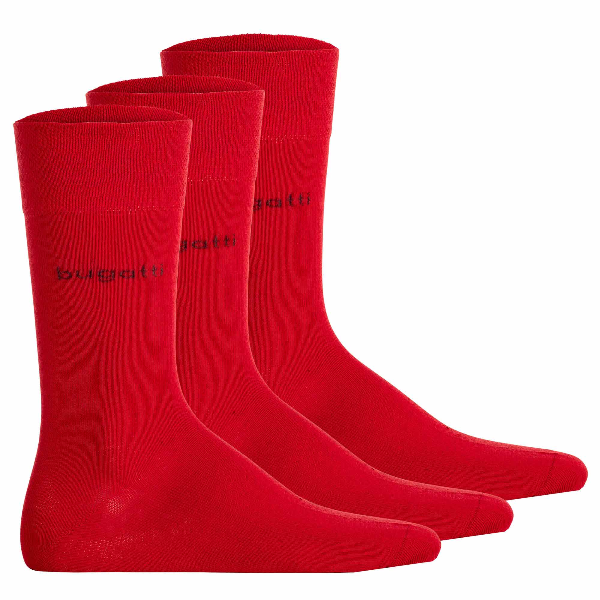 bugatti Herren Socken, 3er Pack - Socks Soft Cotton Uni Basic