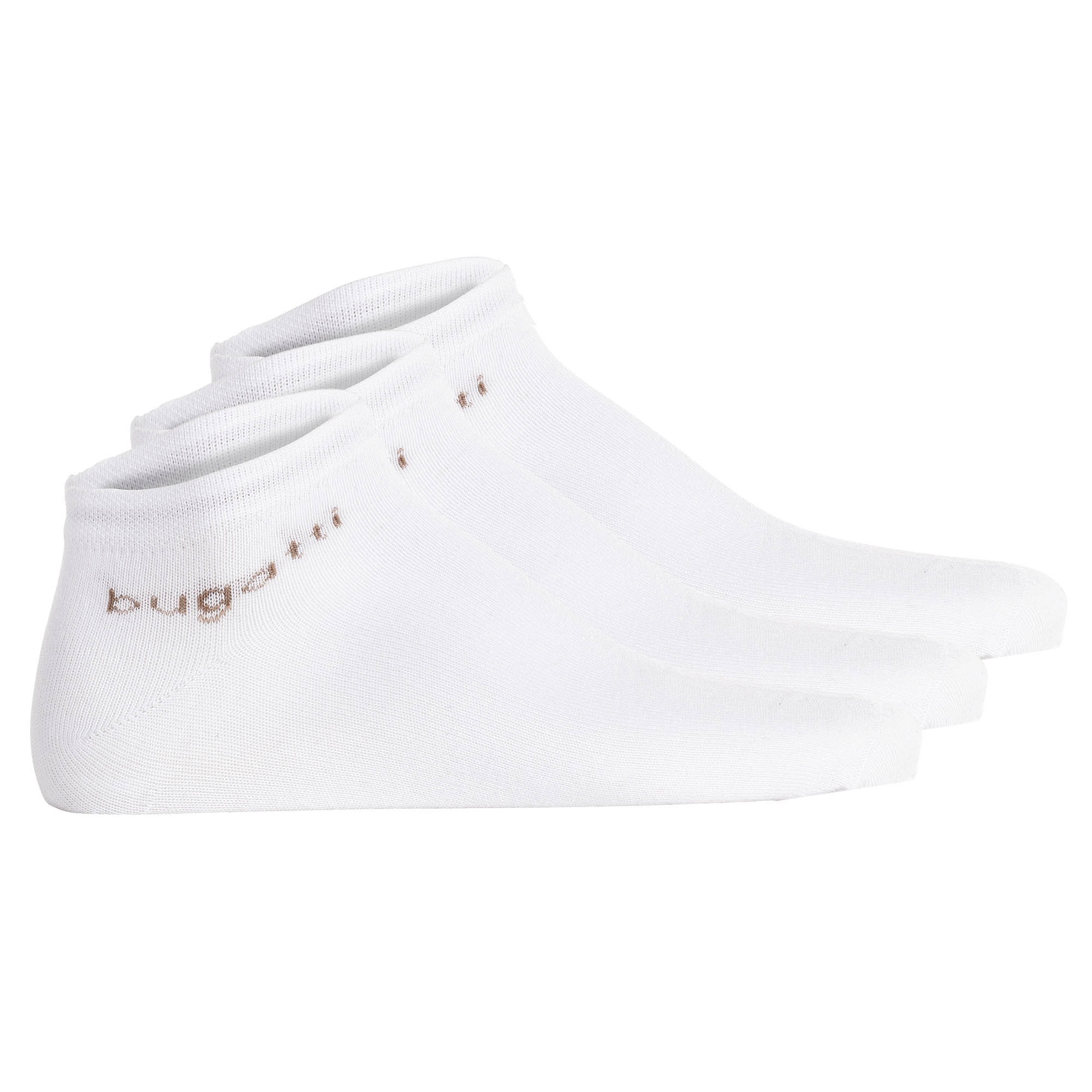 bugatti Herren Sneakersocken 3er Pack - Socks Soft Cotton Uni Basic