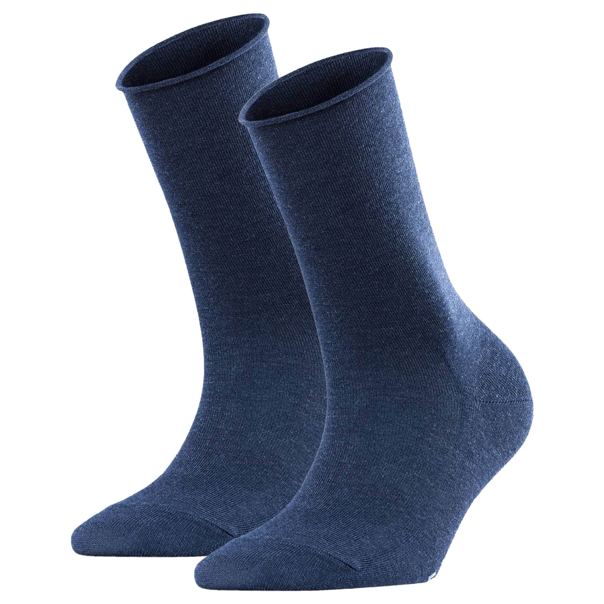 FALKE Damen Socken Active Breeze 2er Pack - Uni, Rollbündchen, Lyocell Faser