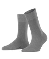FALKE Damen Socken - Sensitive New York, Bündchen, Logo, einfarbig, lang